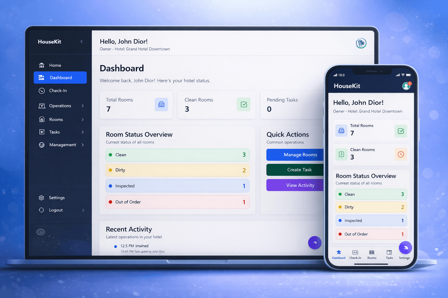 HouseKit dashboard preview